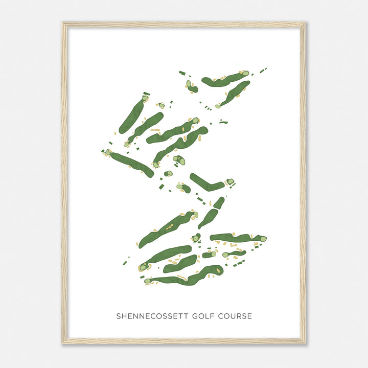 Print of Shennecossett Golf Course Modern Map