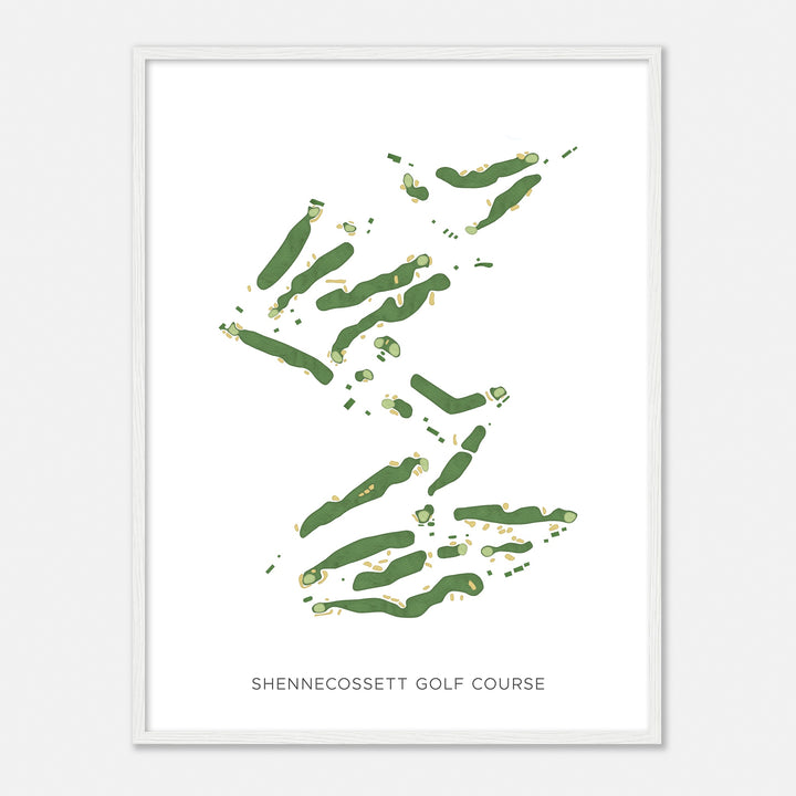 Print of Shennecossett Golf Course Modern Map