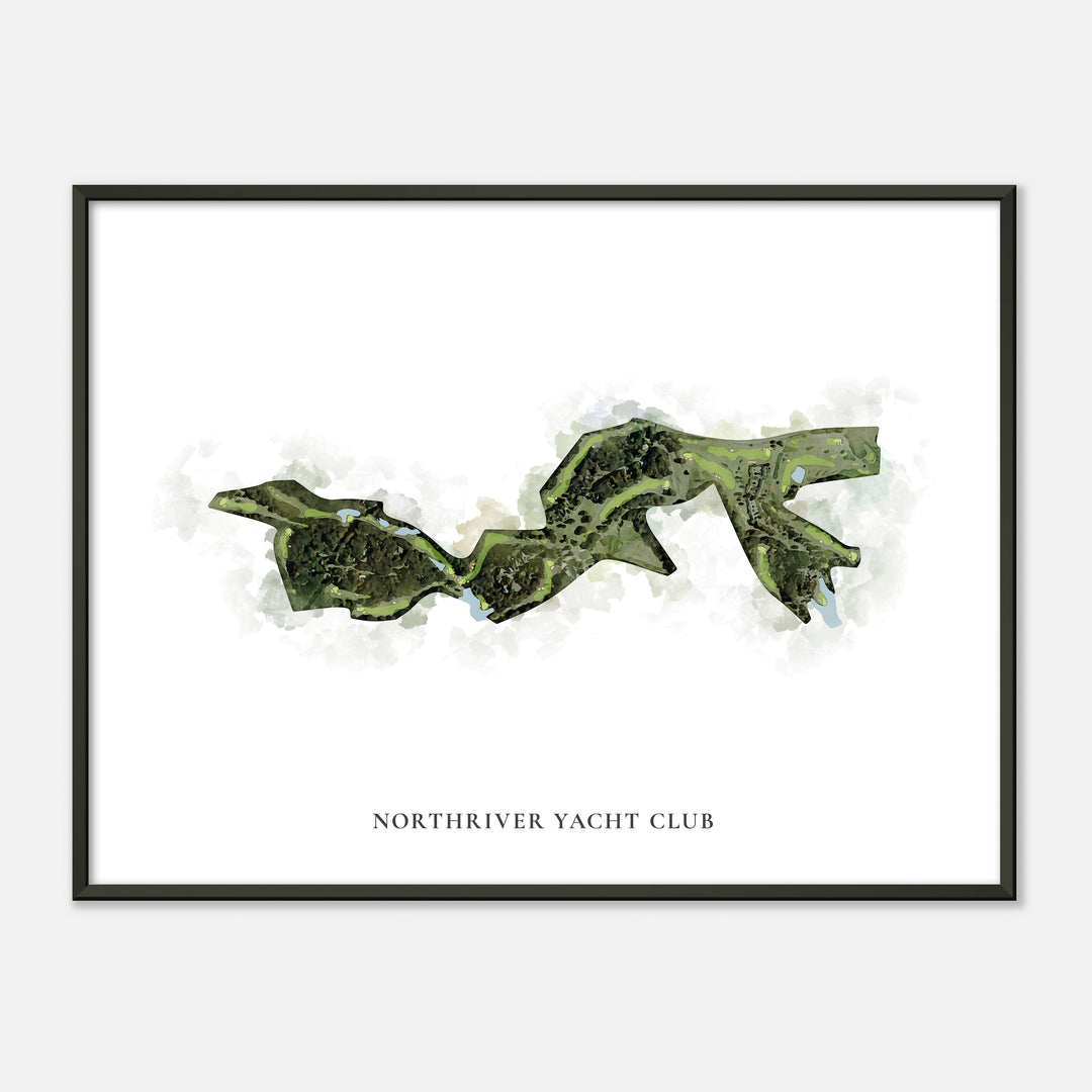 Print of Northriver Yacht Club Classic Map
