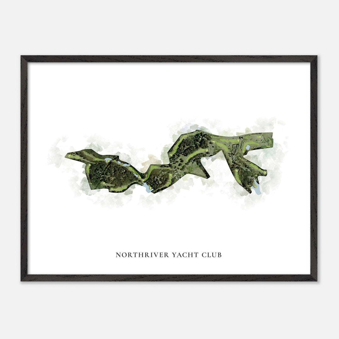 Print of Northriver Yacht Club Classic Map