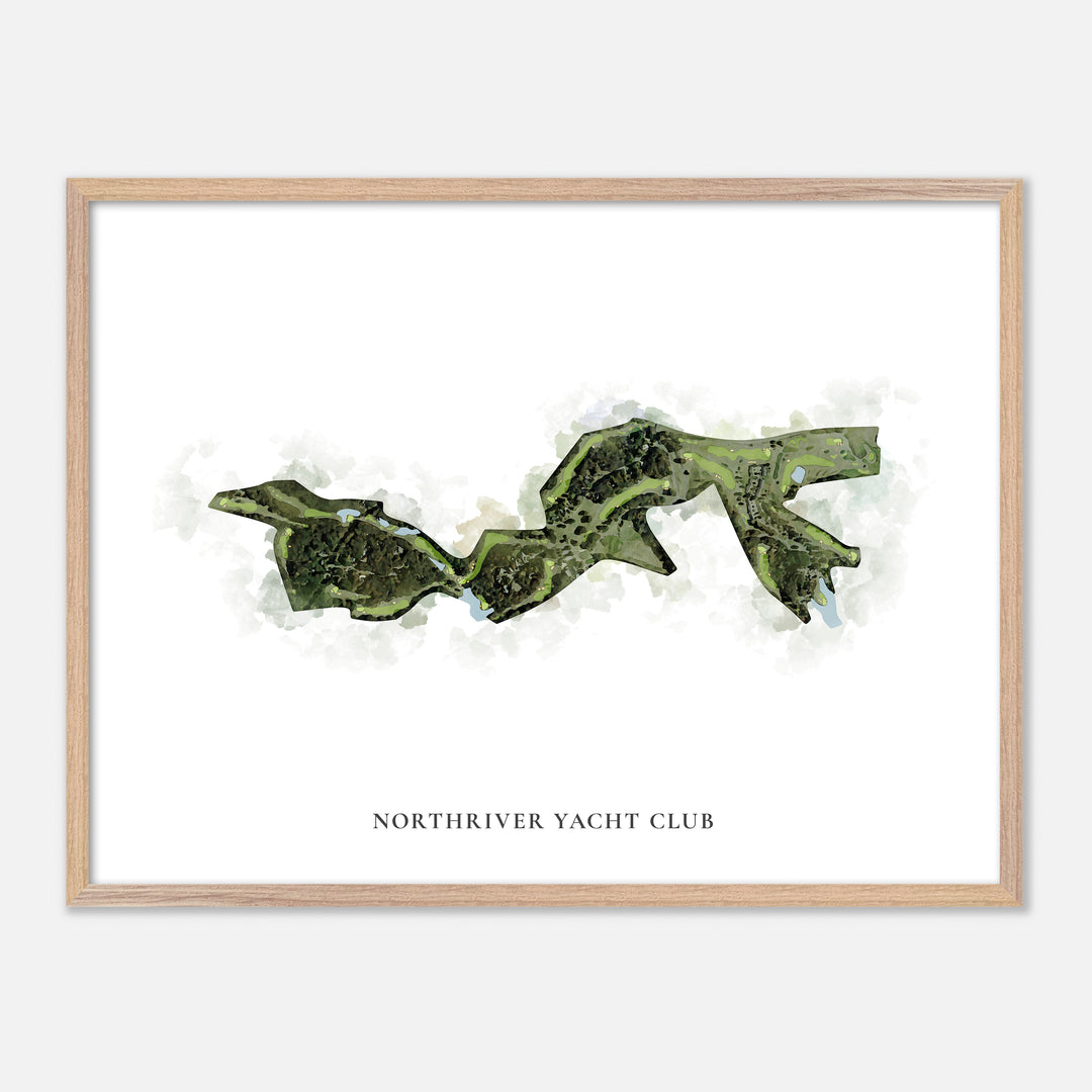 Print of Northriver Yacht Club Classic Map
