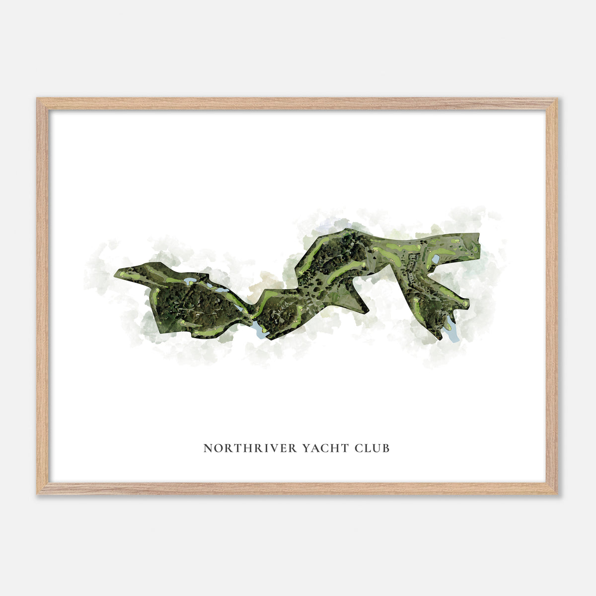 Print of Northriver Yacht Club Classic Map