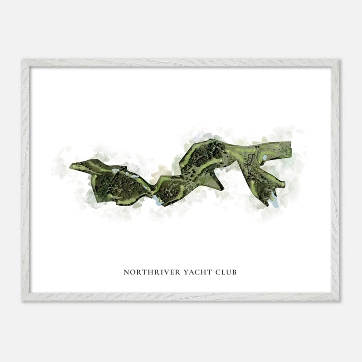 Print of Northriver Yacht Club Classic Map