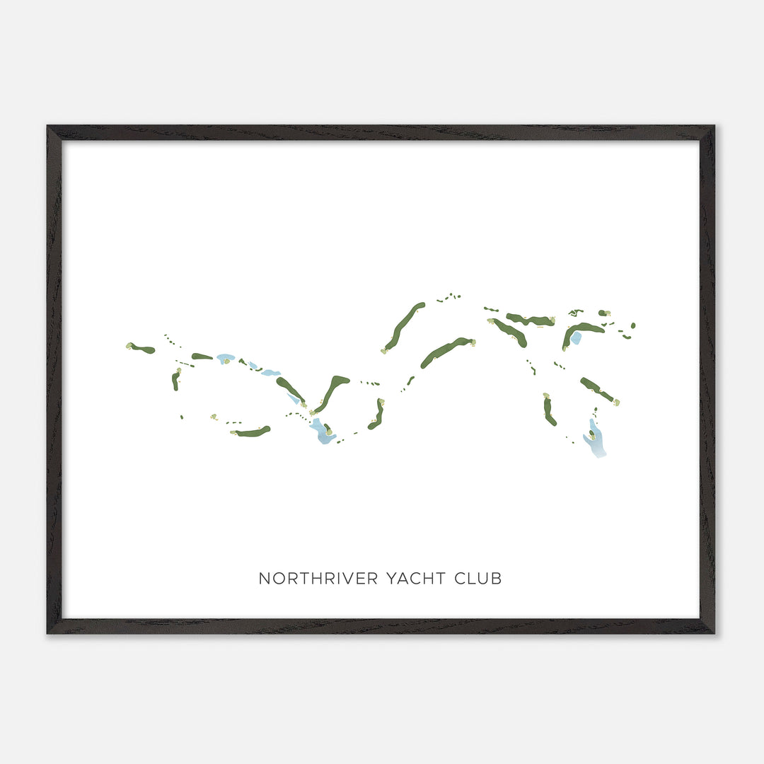 Print of Northriver Yacht Club Modern Map