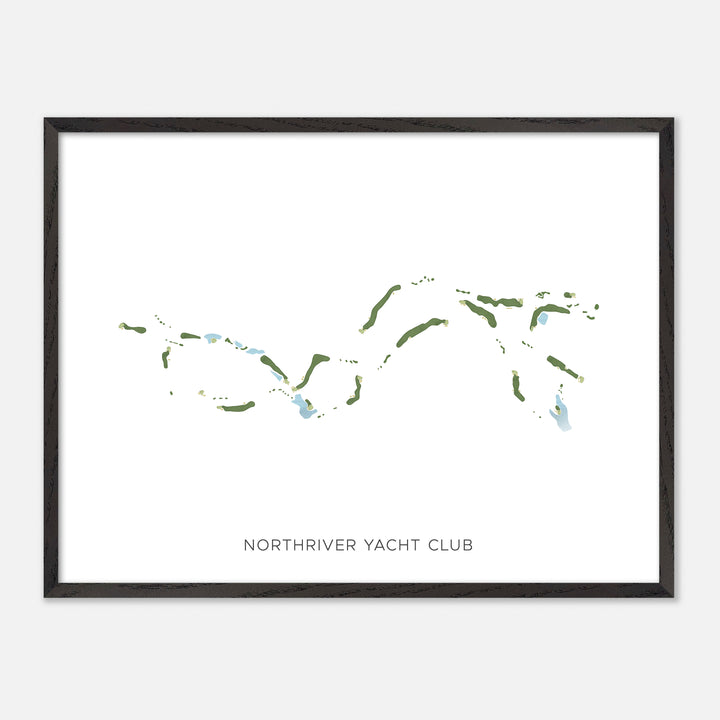 Print of Northriver Yacht Club Modern Map