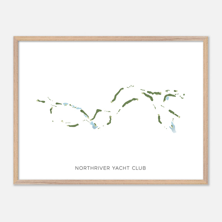 Print of Northriver Yacht Club Modern Map