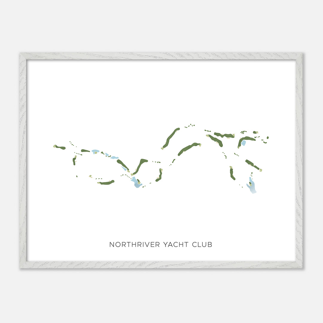 Print of Northriver Yacht Club Modern Map