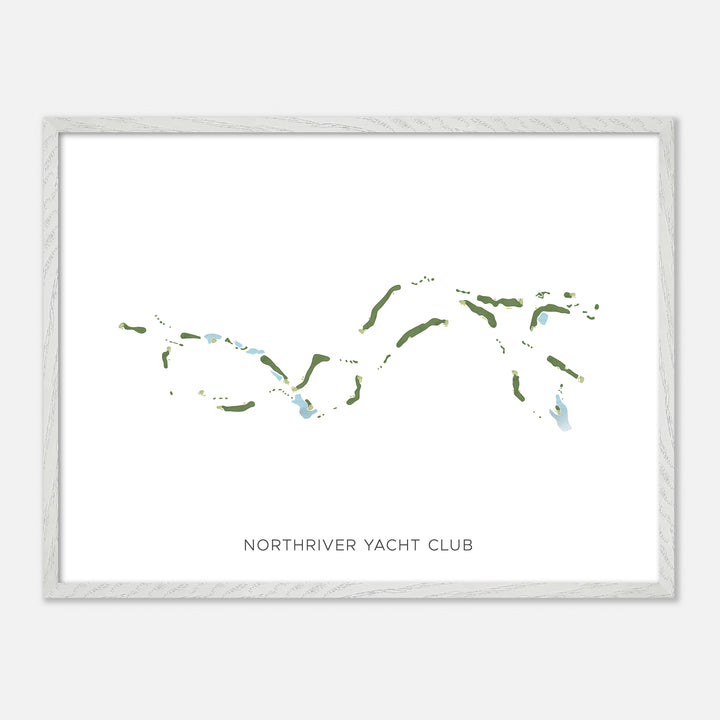 Print of Northriver Yacht Club Modern Map