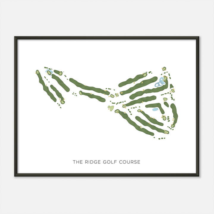 Print of The Ridge Golf Course Modern Map