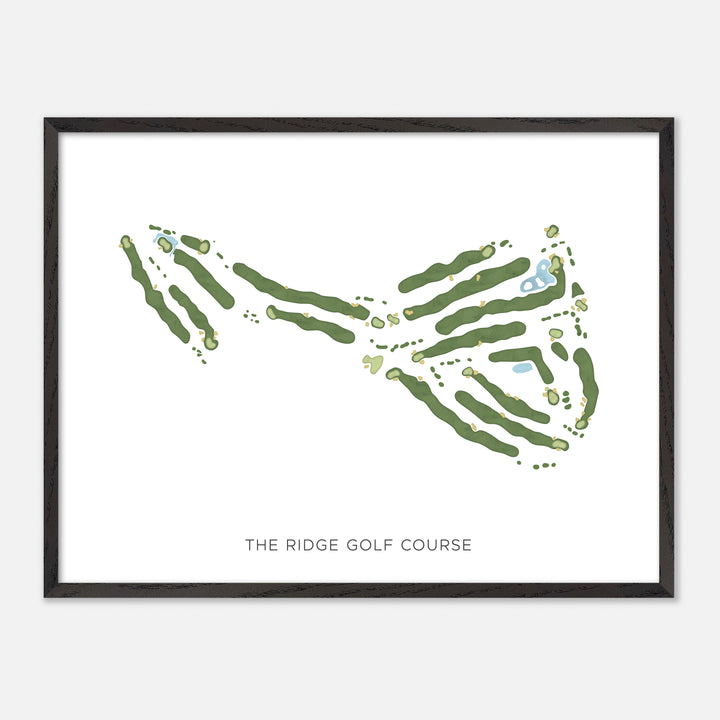 Print of The Ridge Golf Course Modern Map