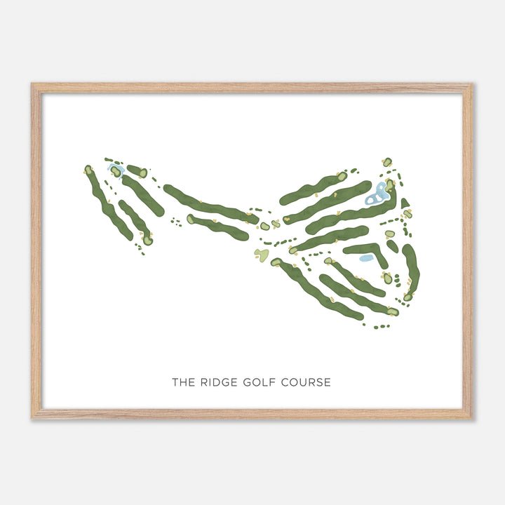 Print of The Ridge Golf Course Modern Map