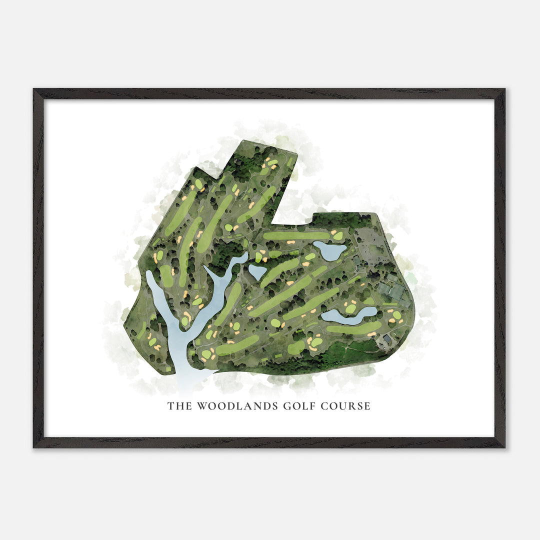 Print of The Woodlands Golf Course Classic Map