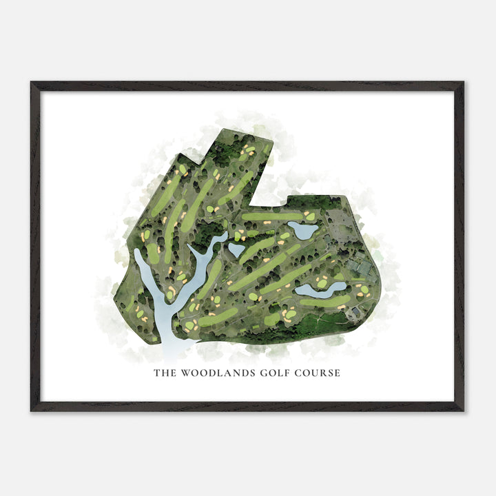 Print of The Woodlands Golf Course Classic Map