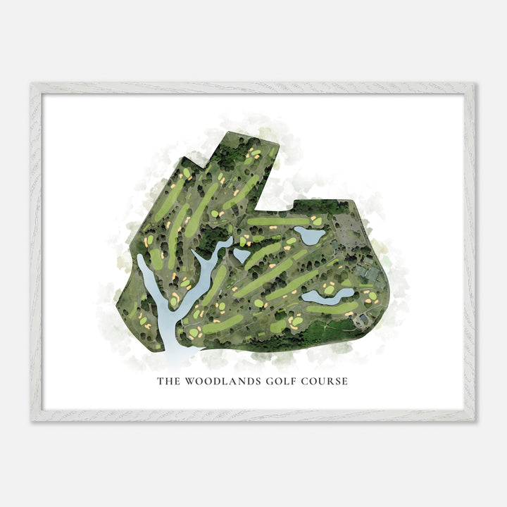 Print of The Woodlands Golf Course Classic Map