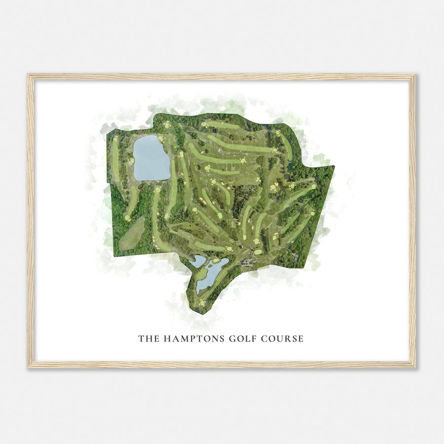 Print of The Hamptons Golf Course Classic Map