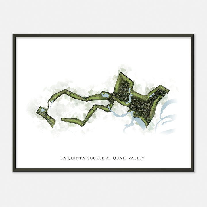 Print of La Quinta Course At Quail Valley  Classic Map