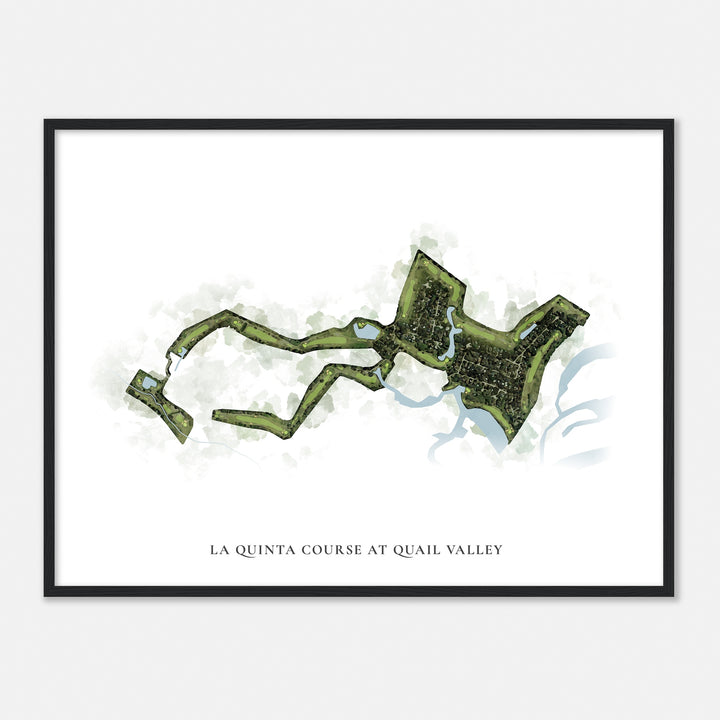 Print of La Quinta Course At Quail Valley  Classic Map