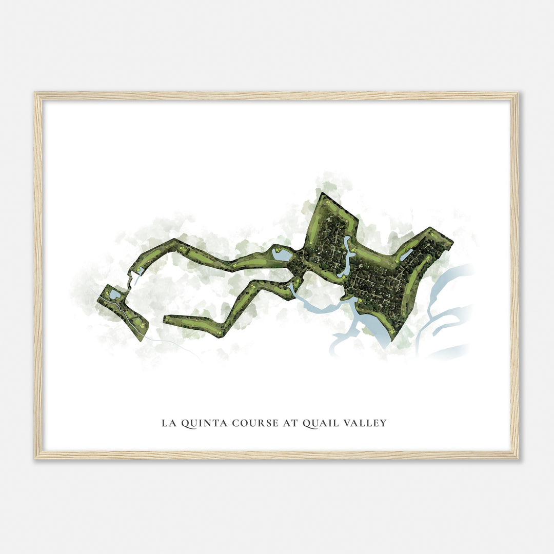 Print of La Quinta Course At Quail Valley  Classic Map