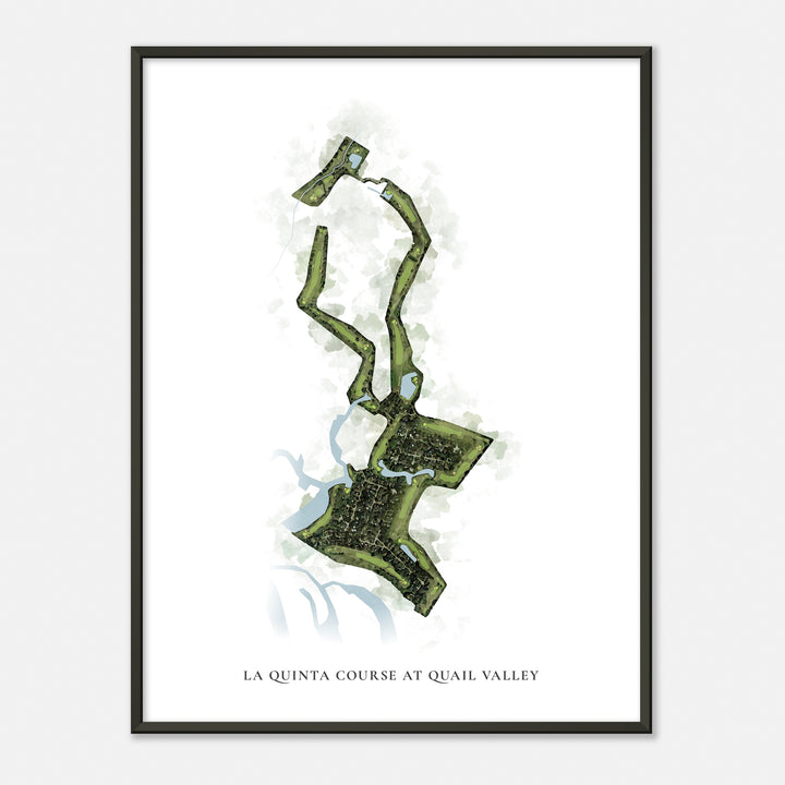 Print of La Quinta Course At Quail Valley  Classic Map