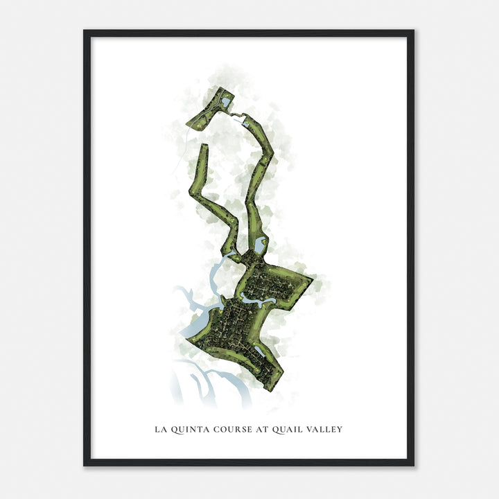 Print of La Quinta Course At Quail Valley  Classic Map