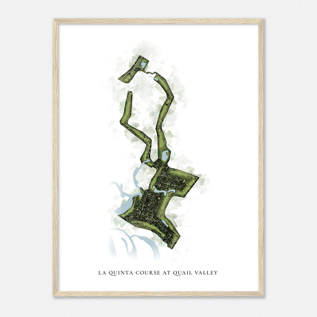 Print of La Quinta Course At Quail Valley  Classic Map