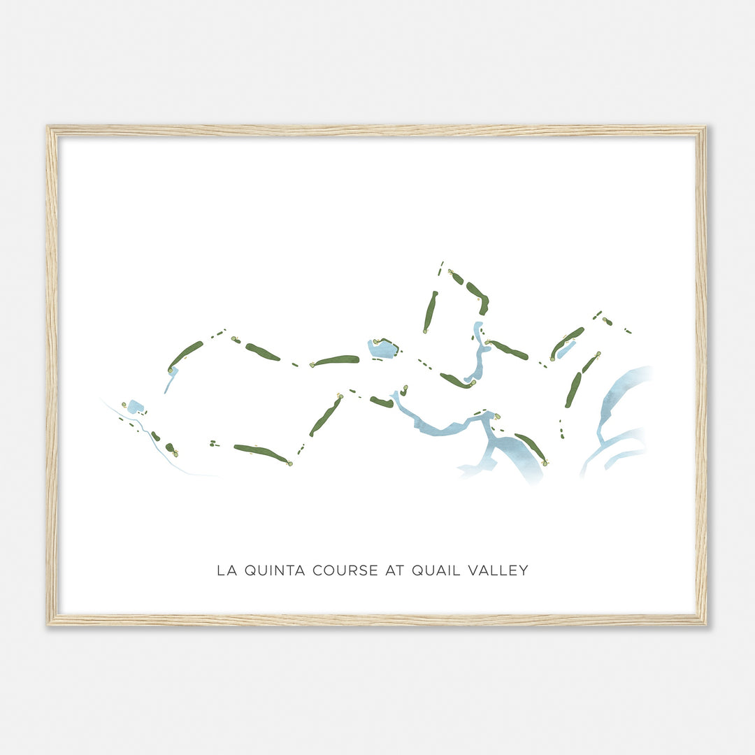 Print of La Quinta Course At Quail Valley  Modern Map