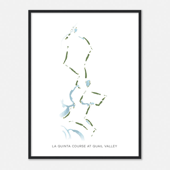 Print of La Quinta Course At Quail Valley  Modern Map