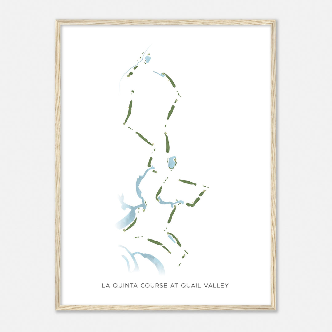 Print of La Quinta Course At Quail Valley  Modern Map