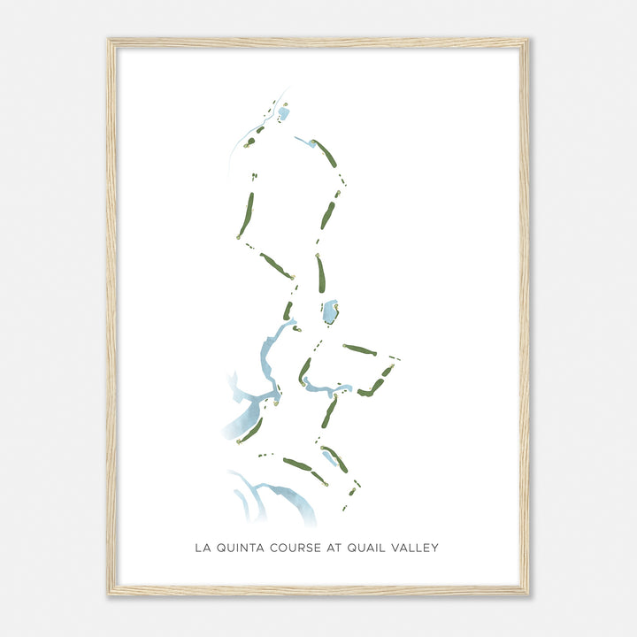 Print of La Quinta Course At Quail Valley  Modern Map