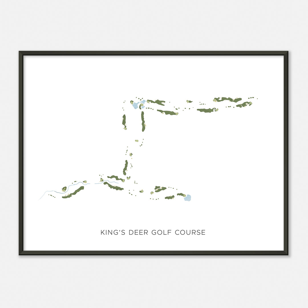 Print of King'S Deer Golf Course Modern Map