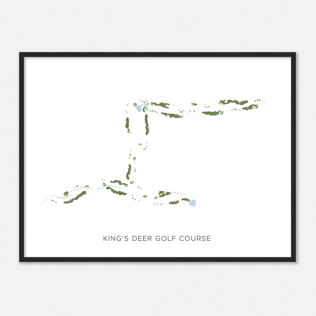 Print of King'S Deer Golf Course Modern Map