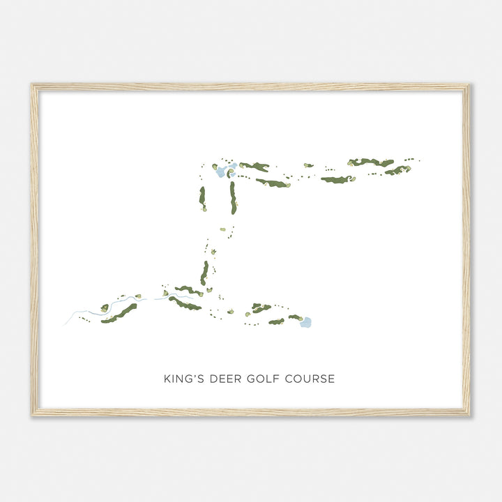 Print of King'S Deer Golf Course Modern Map