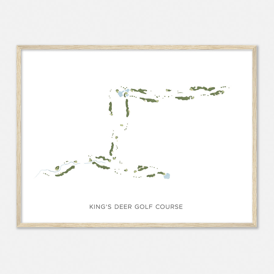 Print of King'S Deer Golf Course Modern Map