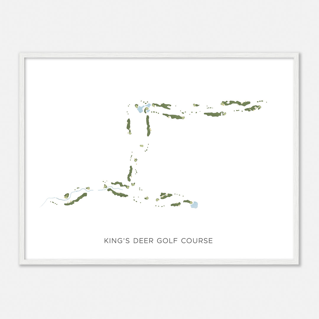 Print of King'S Deer Golf Course Modern Map