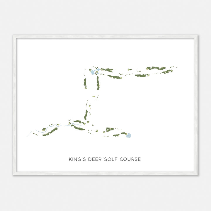 Print of King'S Deer Golf Course Modern Map