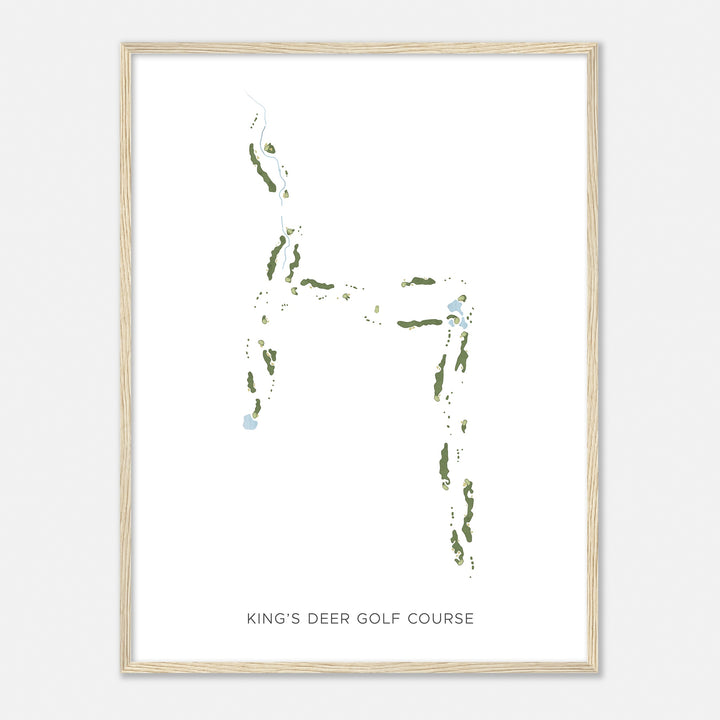 Print of King'S Deer Golf Course Modern Map