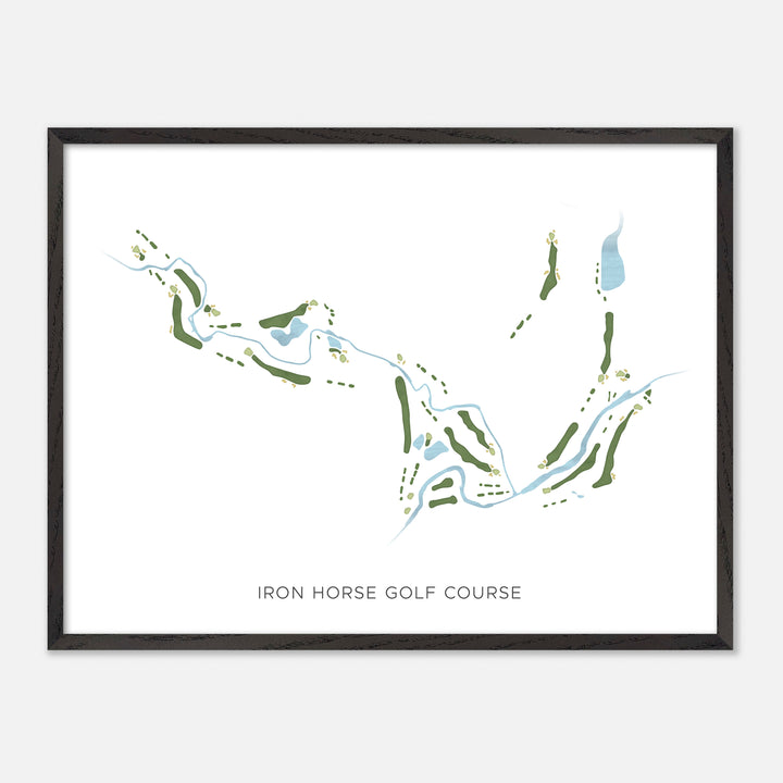 Print of Iron Horse Golf Course Modern Map