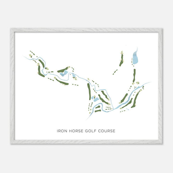 Print of Iron Horse Golf Course Modern Map
