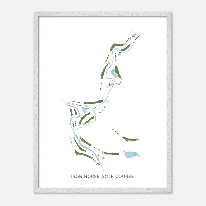Print of Iron Horse Golf Course Modern Map