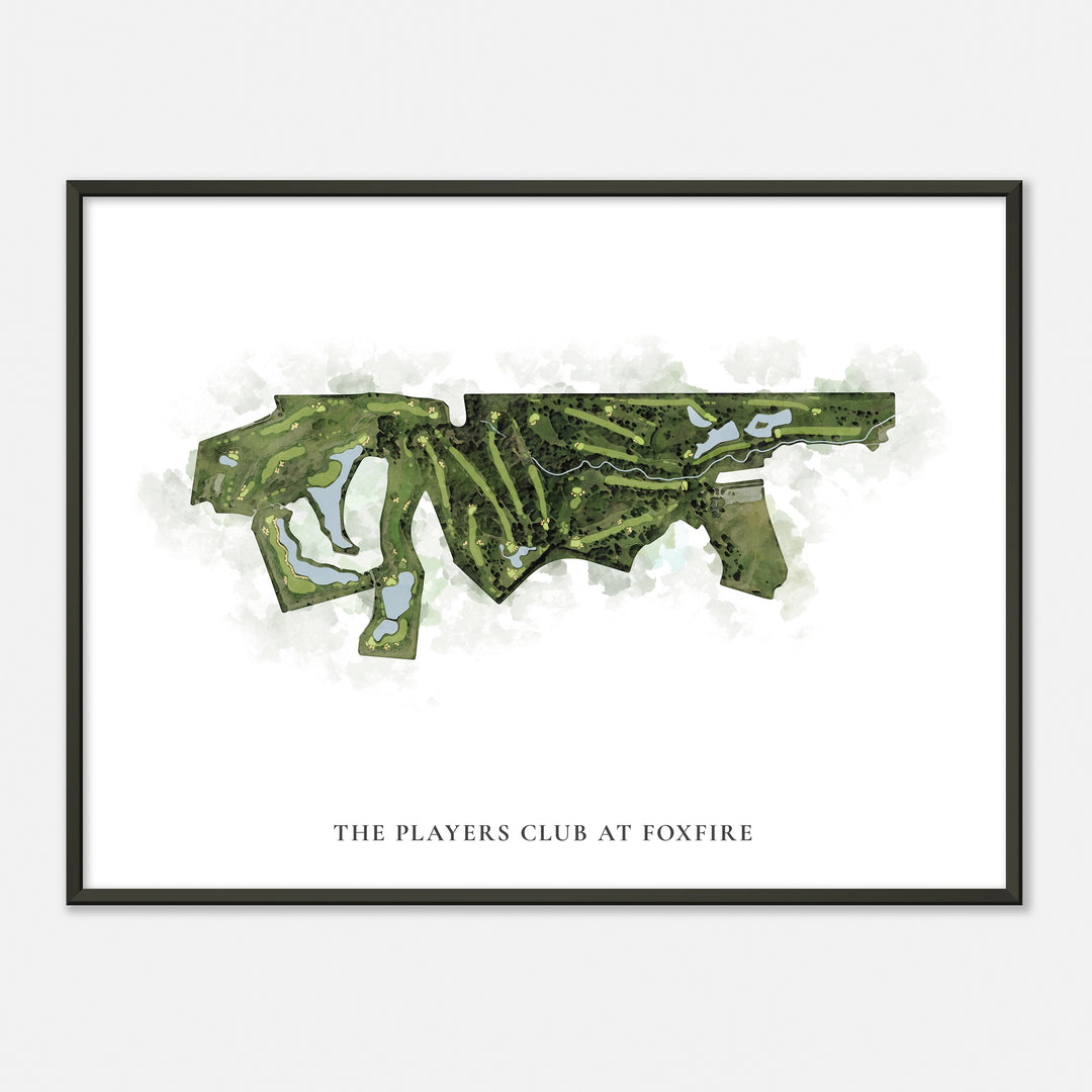 Print of The Players Club At Foxfire Classic Map