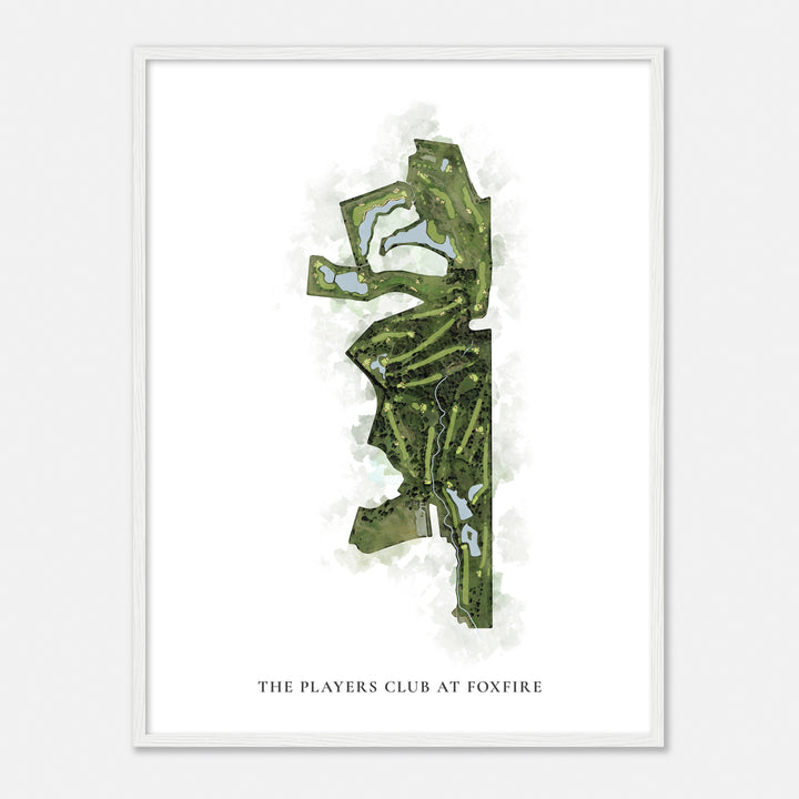 Print of The Players Club At Foxfire Classic Map