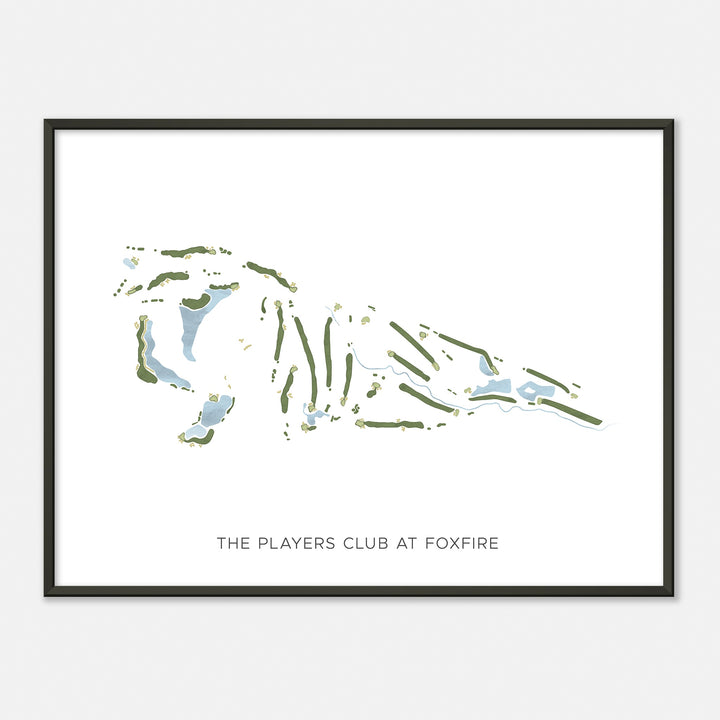 Print of The Players Club At Foxfire Modern Map
