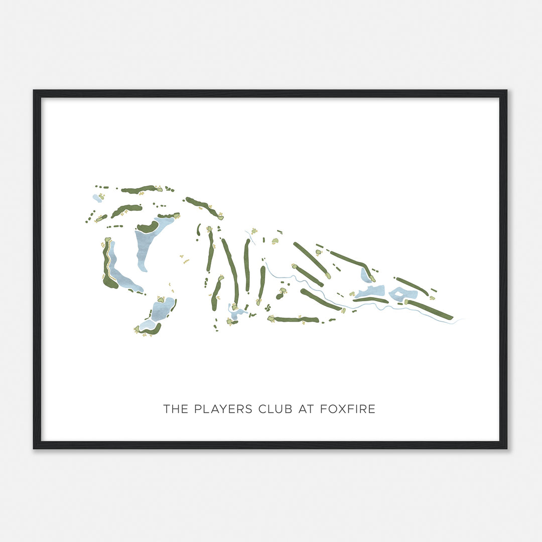 Print of The Players Club At Foxfire Modern Map