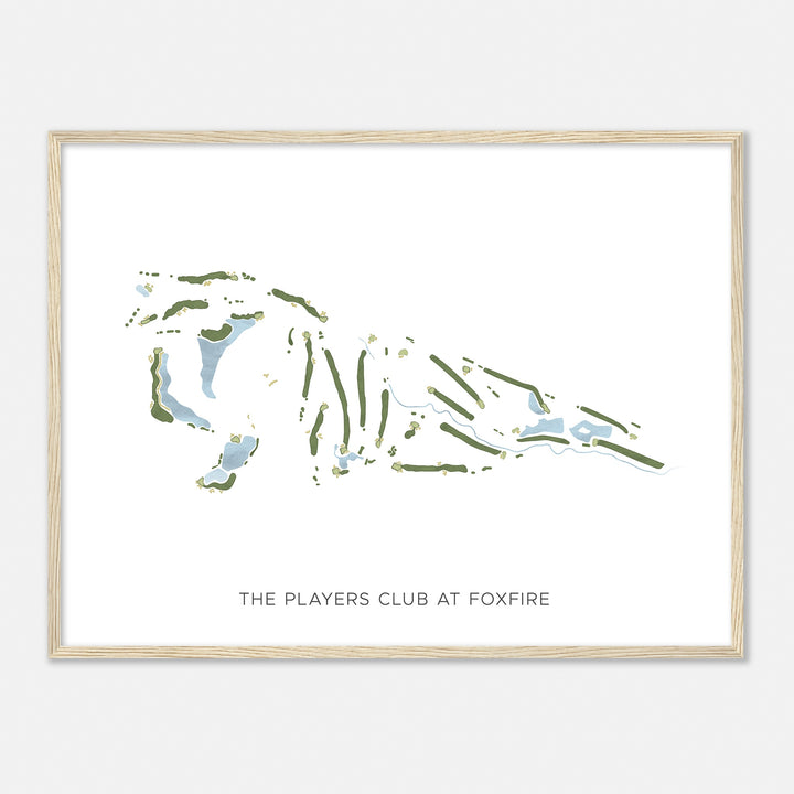 Print of The Players Club At Foxfire Modern Map