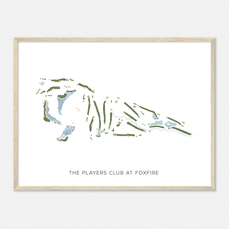 Print of The Players Club At Foxfire Modern Map