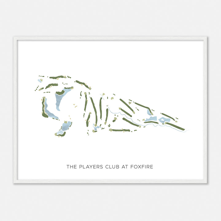 Print of The Players Club At Foxfire Modern Map