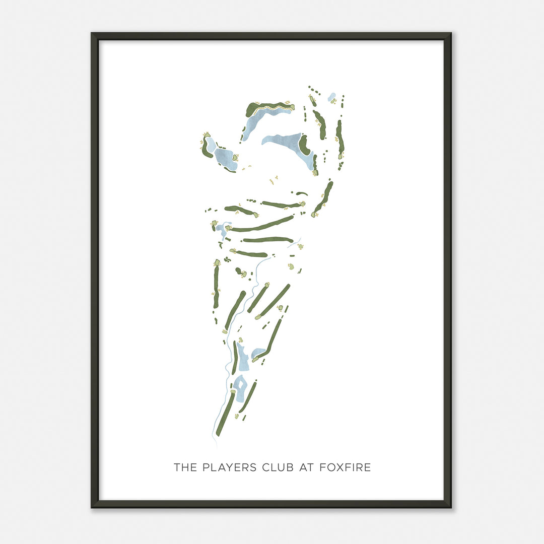 Print of The Players Club At Foxfire Modern Map