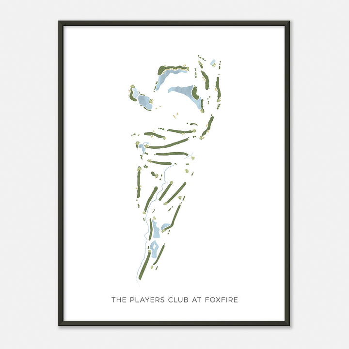 Print of The Players Club At Foxfire Modern Map