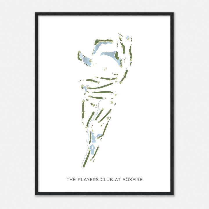 Print of The Players Club At Foxfire Modern Map