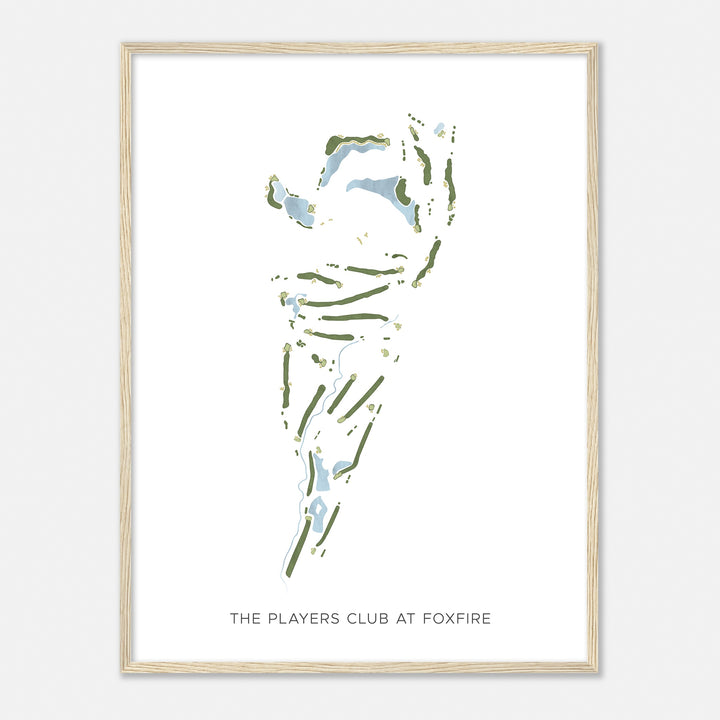 Print of The Players Club At Foxfire Modern Map